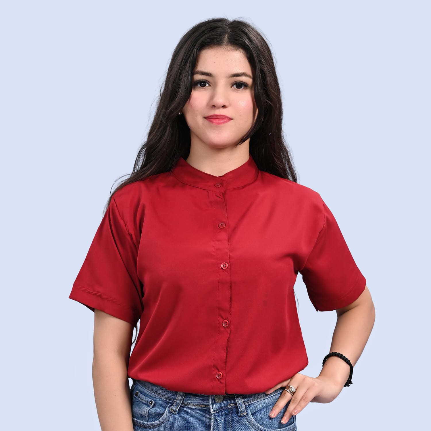 WOMEN`S MAROON TOP