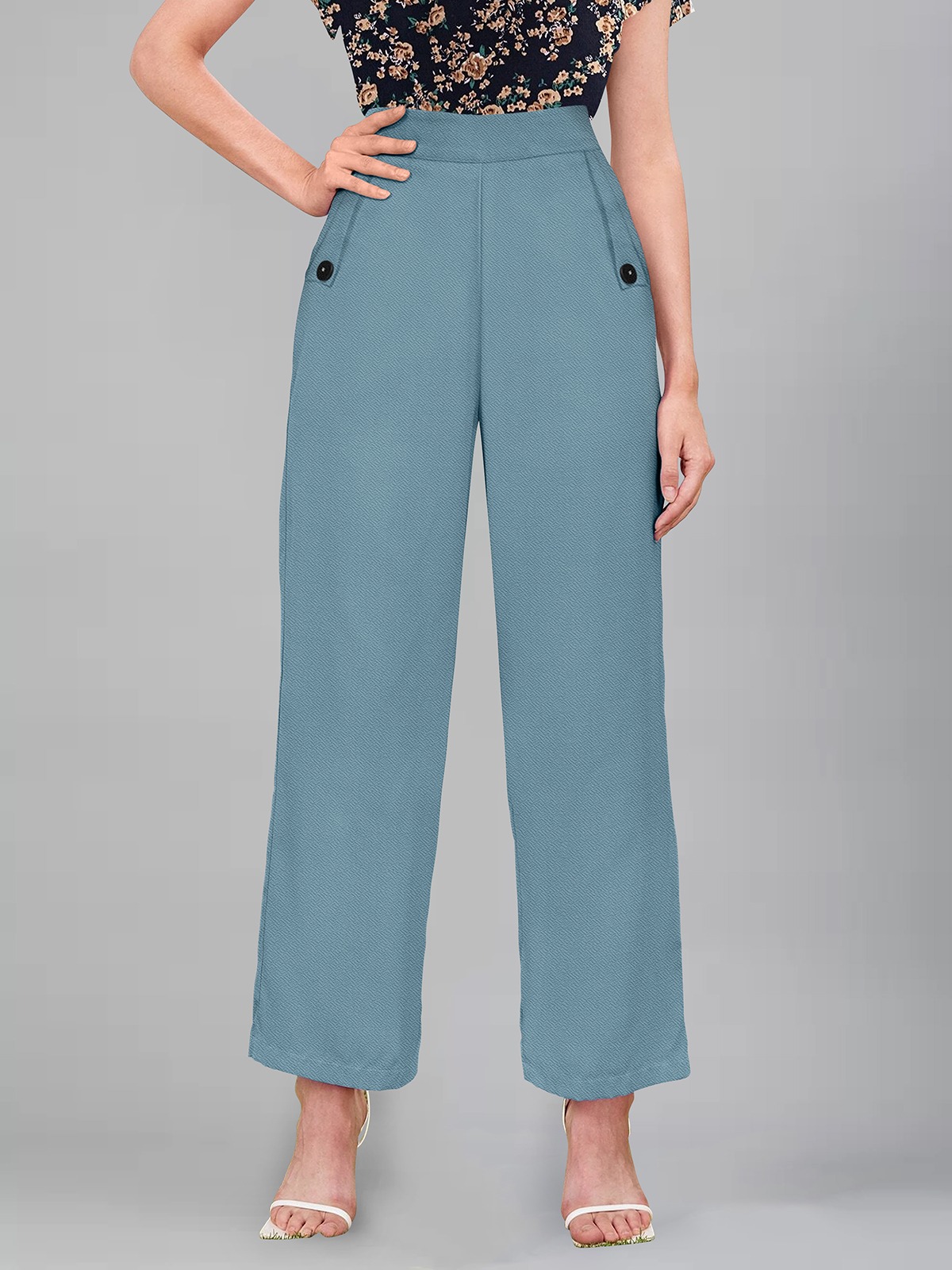 ELEGANT PISTA WIDE LEG OFFICE WEAR PANT FOR WOMEN'S