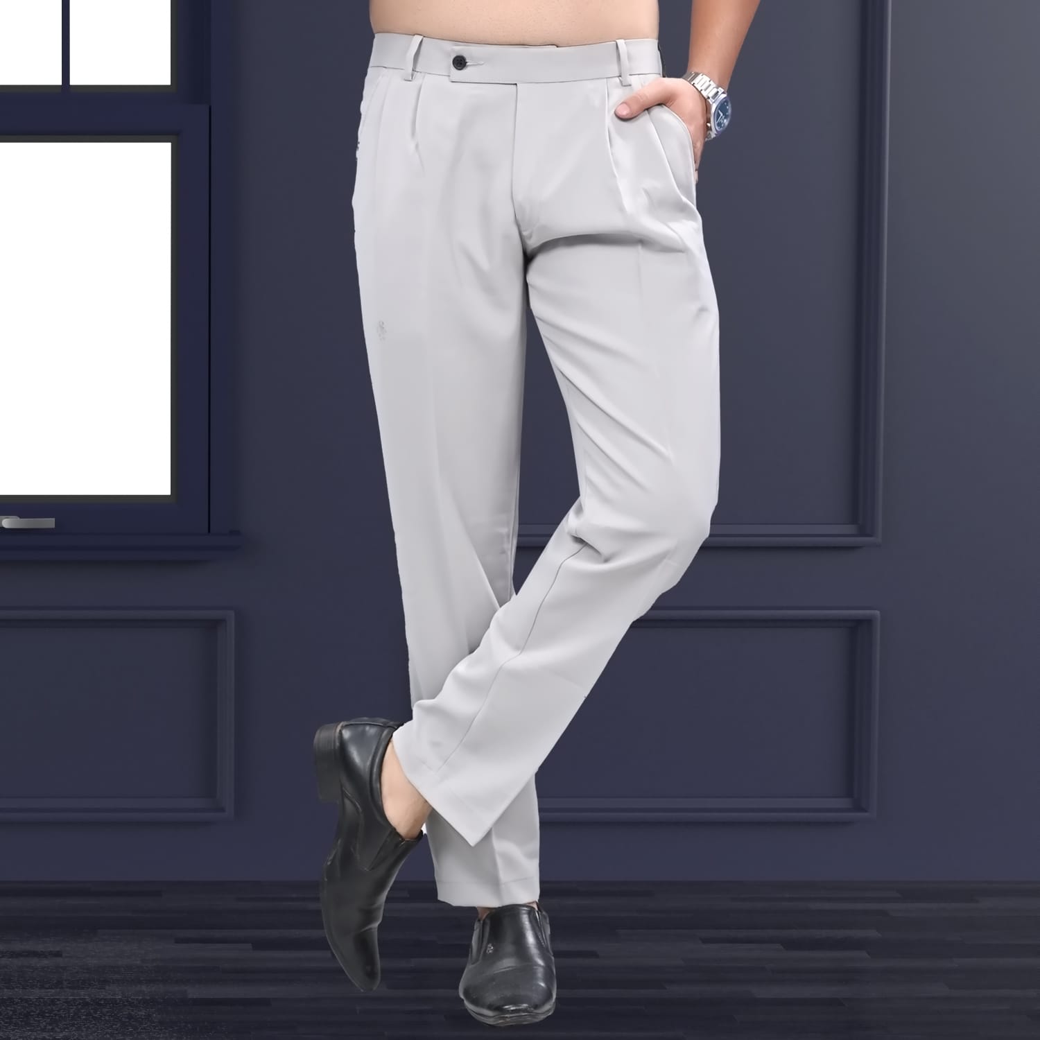 MEN'S LIGHT PURPLE TROUSERS 