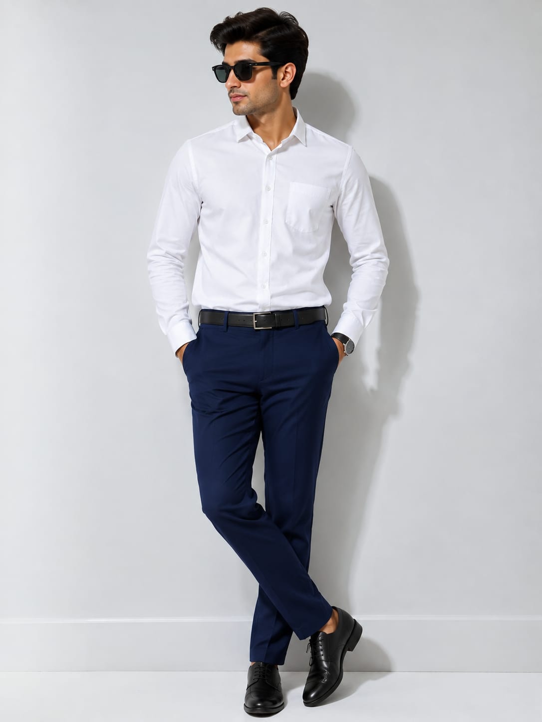 MEN'S WHITE FORMAL SHIRT