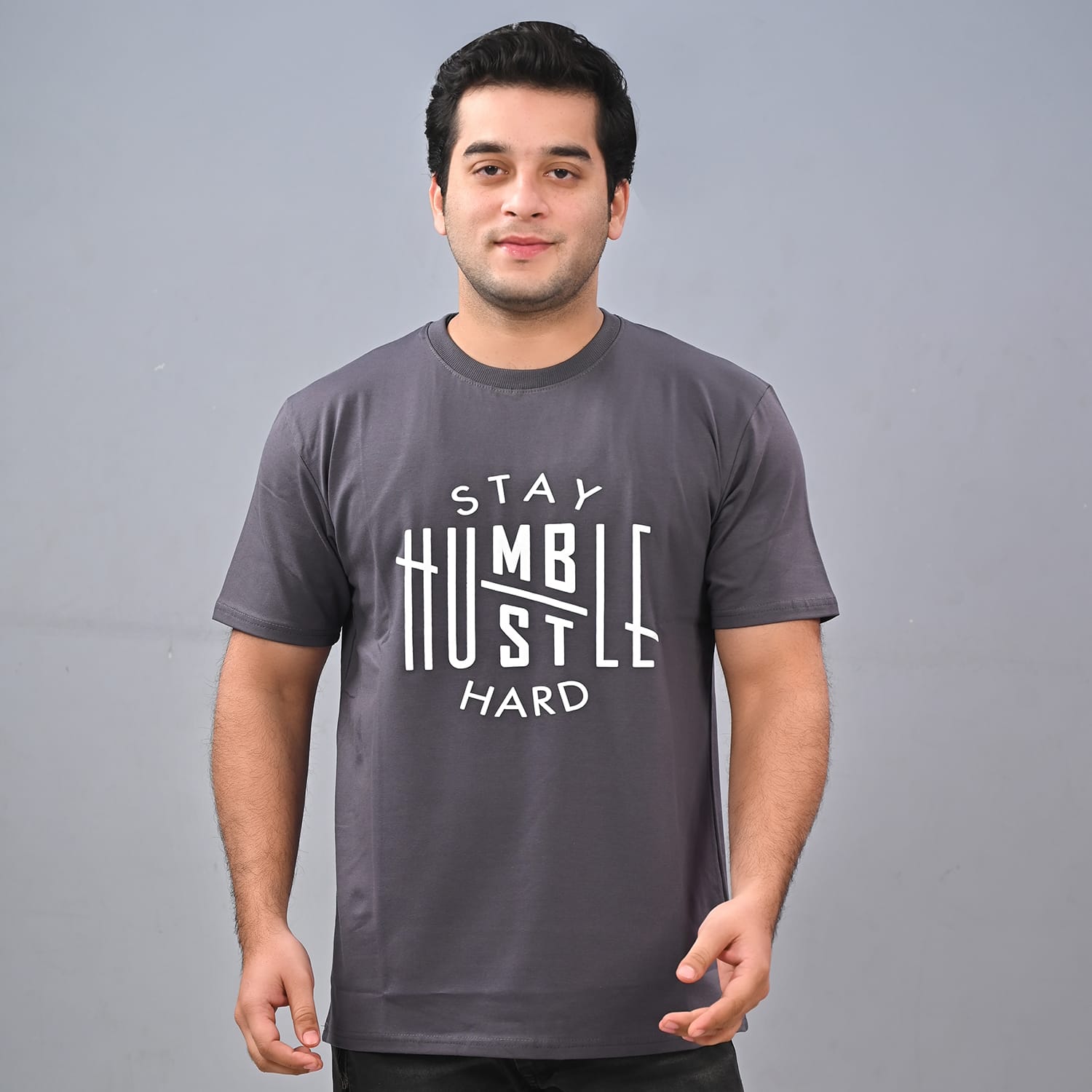MEN'S DARK GREY T-SHIRT