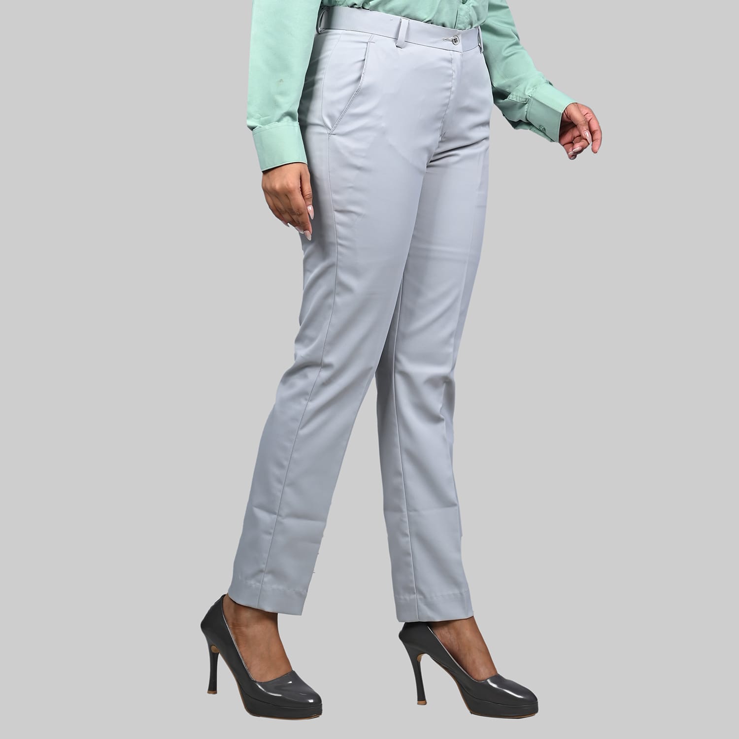 WOMEN'S LIGHT GREY TROUSER