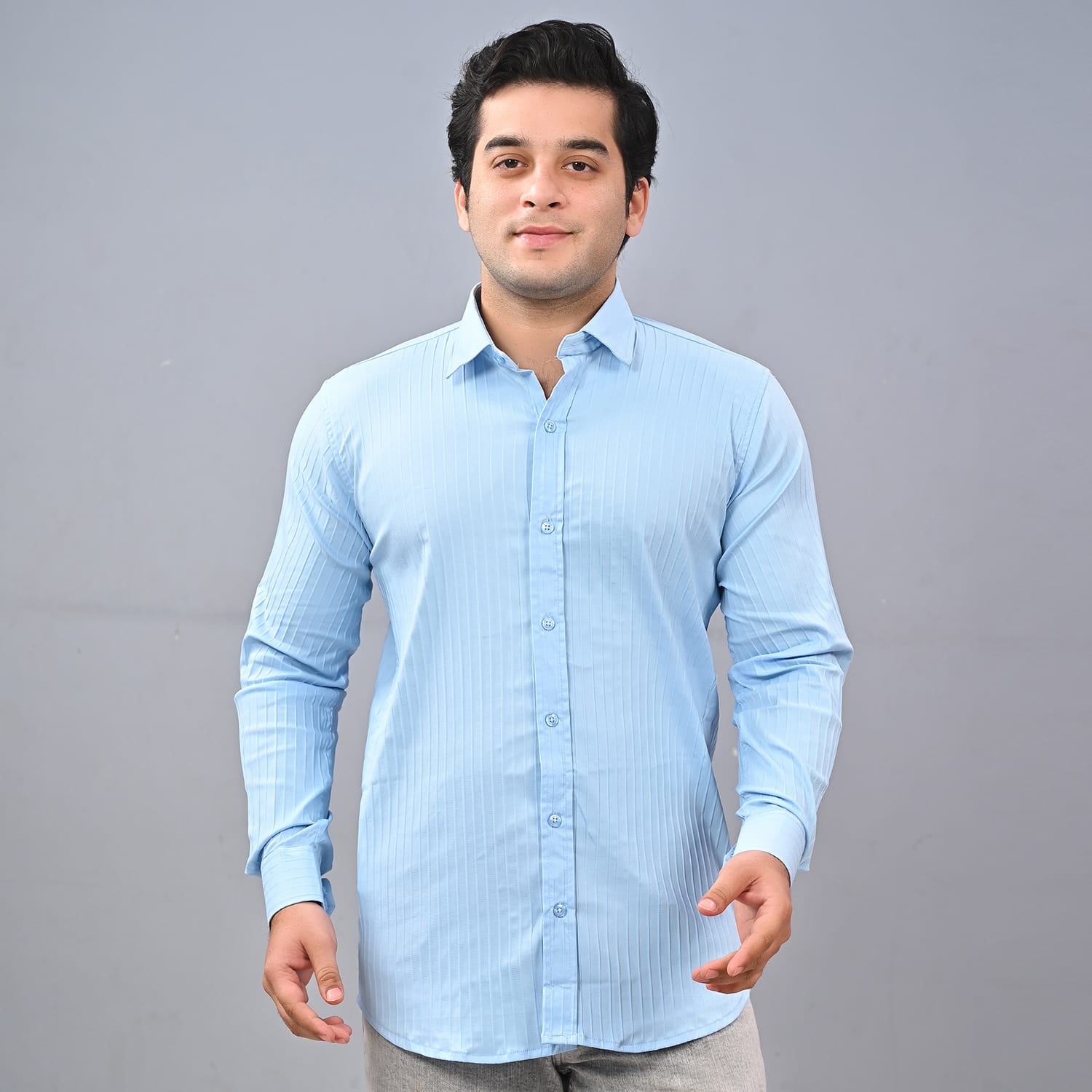 MEN'S SKY BLUE CASUAL SHIRT
