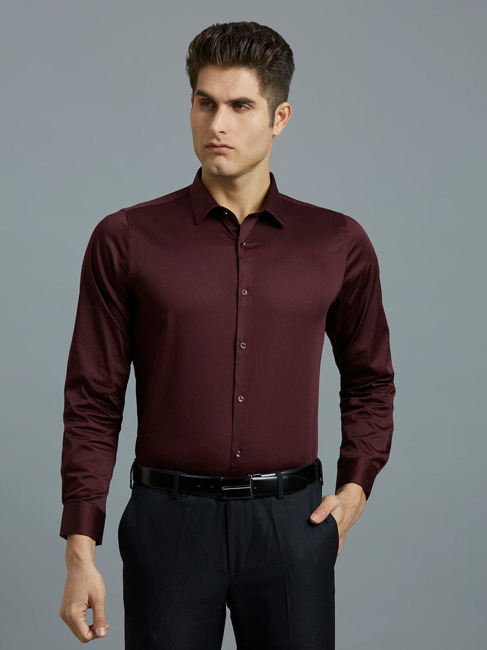 MEN'S MAROON SHIRT