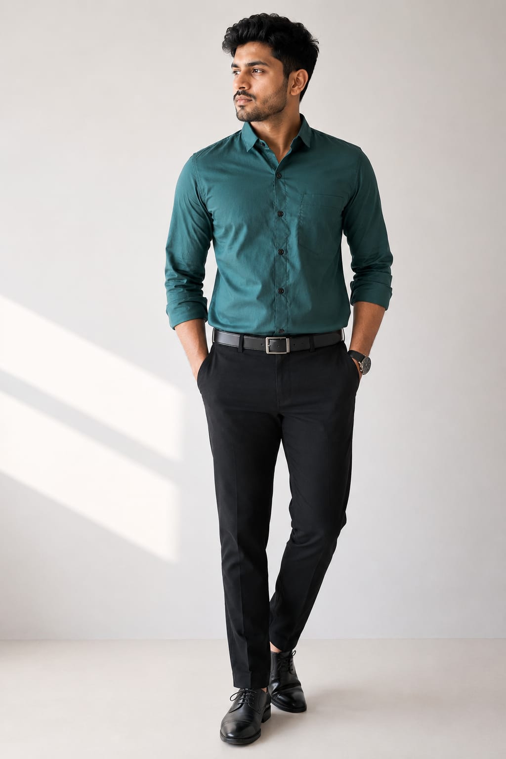 MEN'S DARK GREEN SHIRT