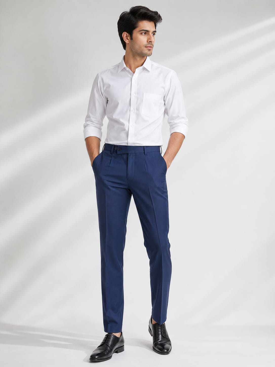 MEN'S BLUE FORMAL TROUSER