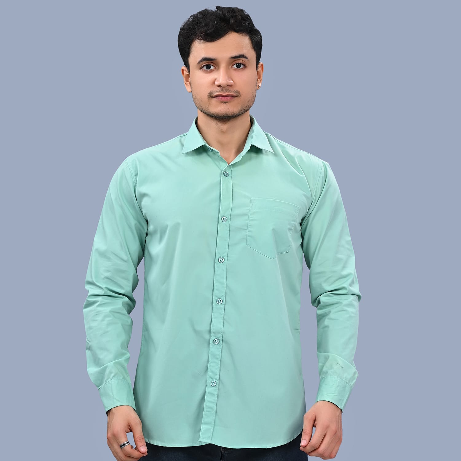 MEN'S LIGHT GREEN SHIRT