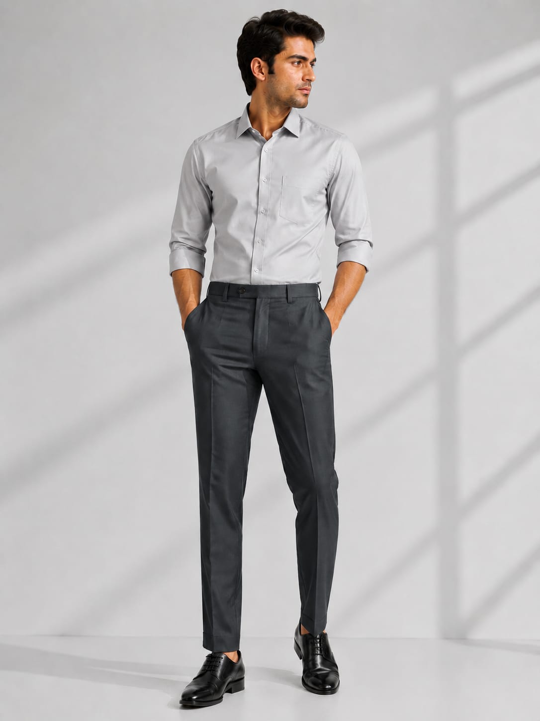 MEN'S DARK GREEN FORMAL TROUSER