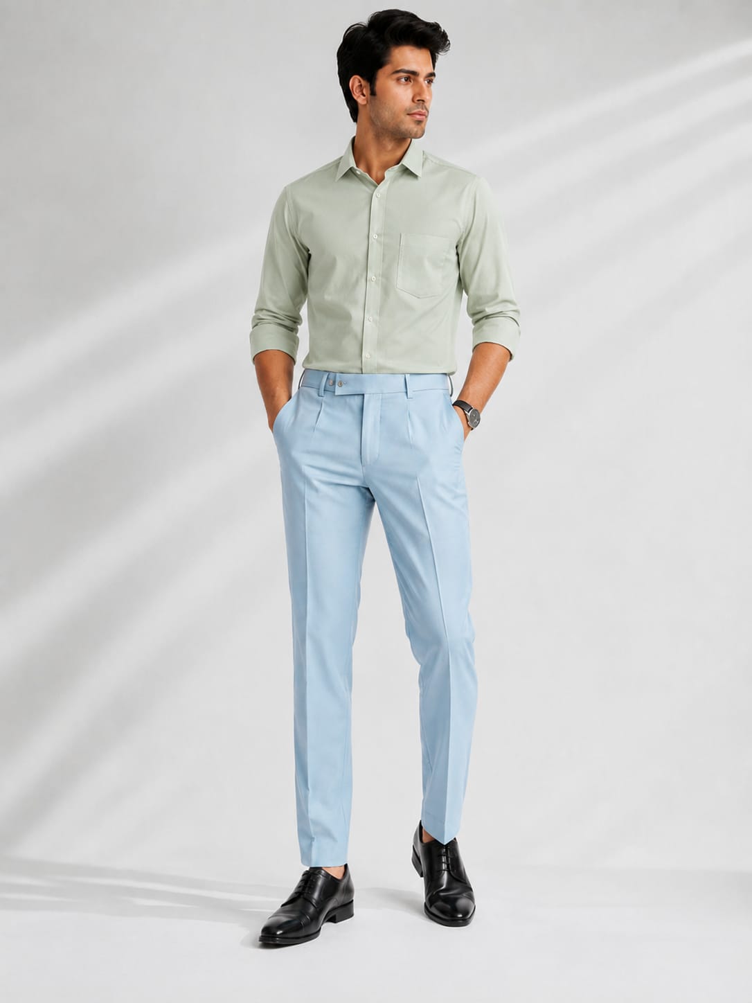 MEN'S SKY BLUE FORMAL TROUSER