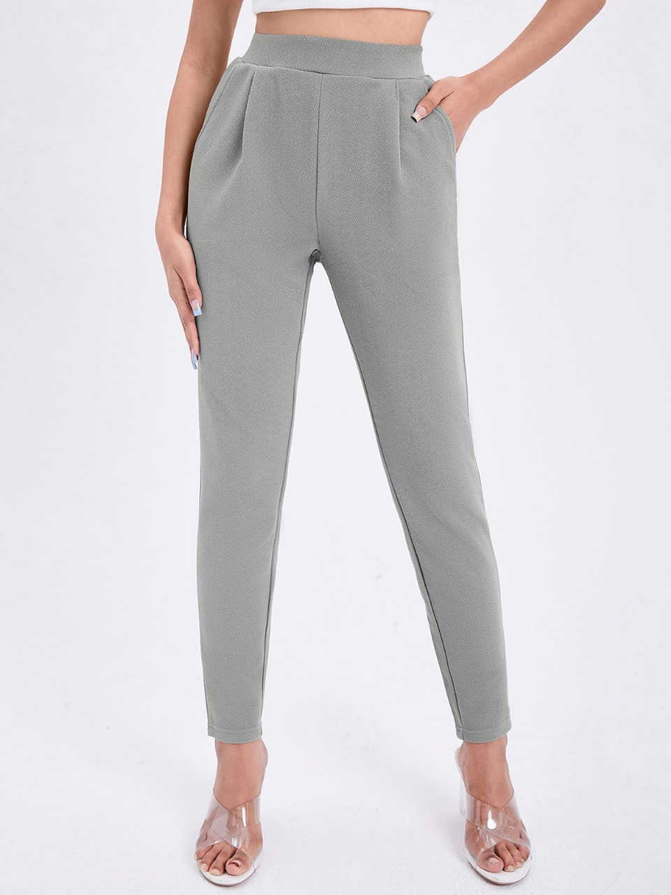 WOMEN'S FORMAL LIGHT GREY PANT