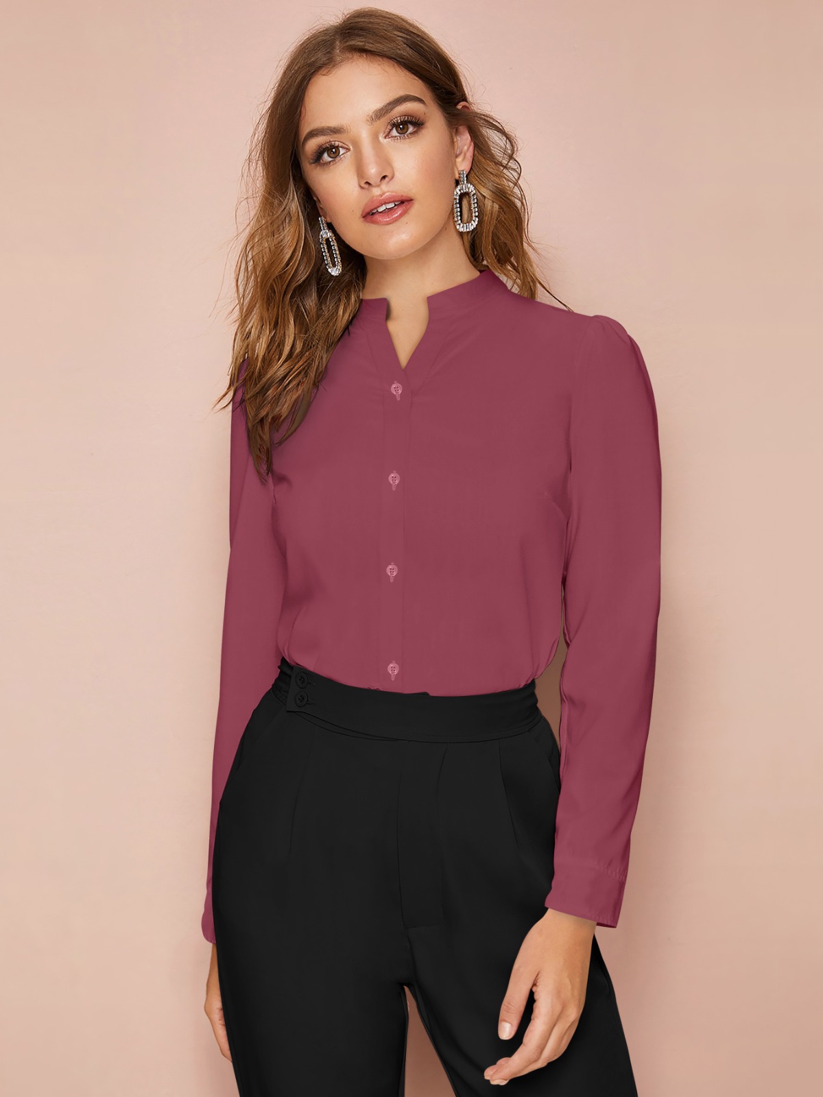 WOMEN'S DIRTY PINK SHIRT