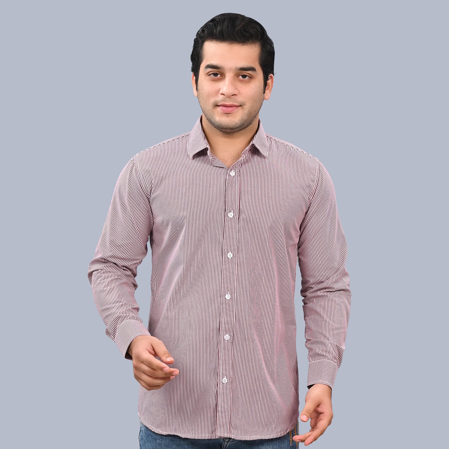 MEN'S MAROON LINING SHIRT