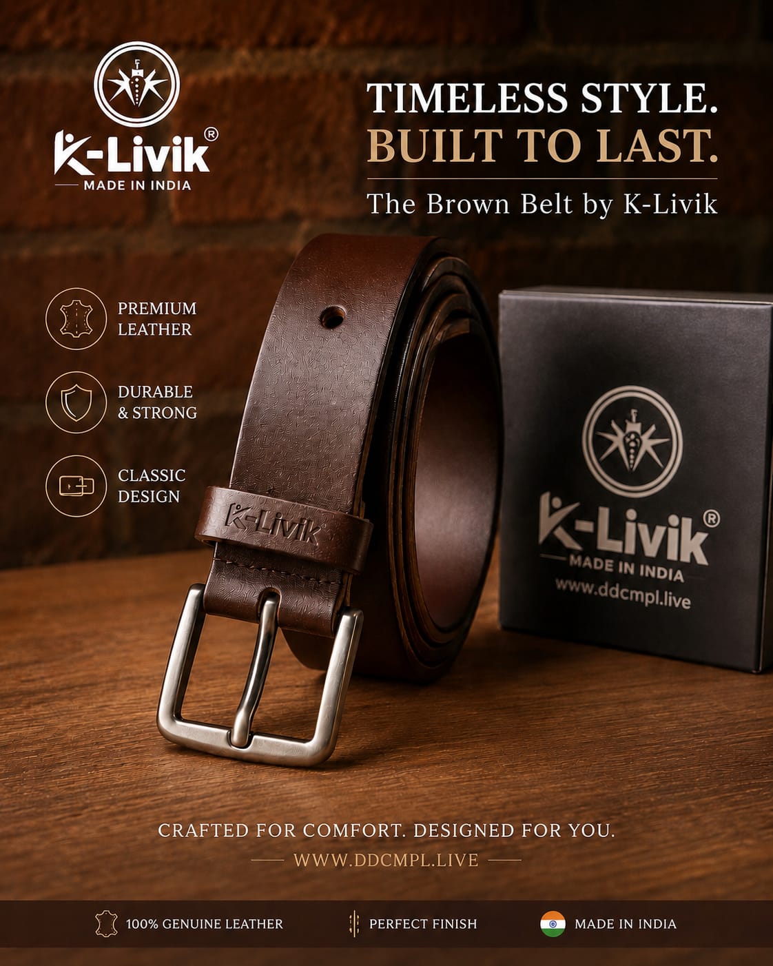 MEN'S BROWN BELT