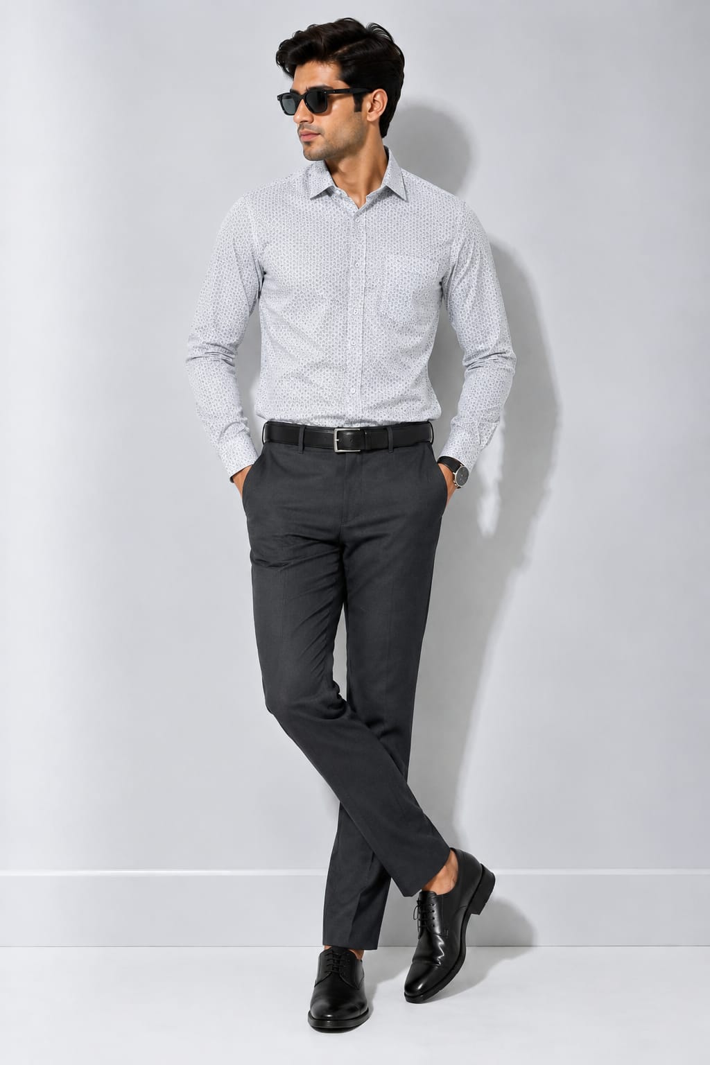 MEN'S SILVER CREST PRINTED SHIRT