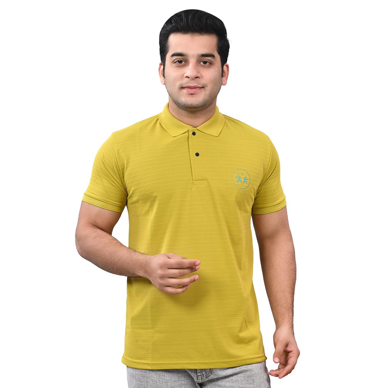MEN`S YELLOW POLO T-SHIRT