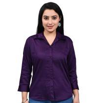 WOMEN'S PURPLE SHIRT