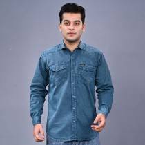 MEN'S BLUE DENIM SHIRT